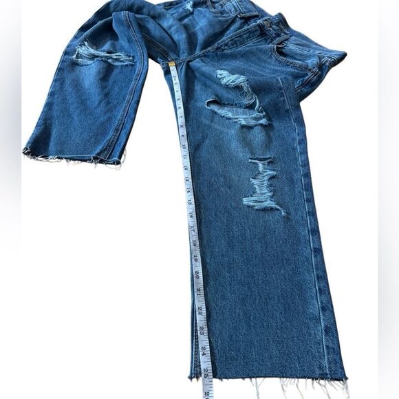 Old Navy high rise slouchy straight distressed jeans size 6 - Picture 14 of 14